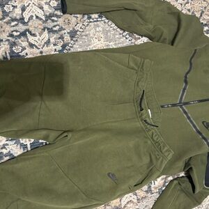 Nike Olive Green Athletic Hoodie Set